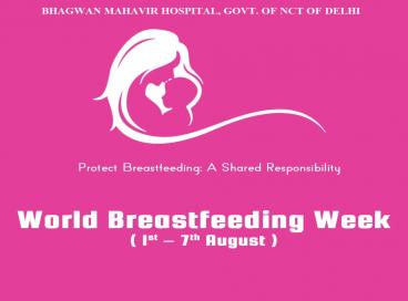 World Breastfeeding week pledge and Health talk at BMH