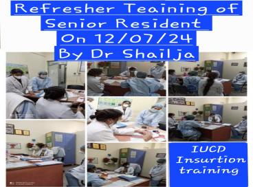 Obs. & Gynae. Department Programme